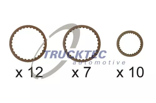 TRUCKTEC AUTOMOTIVE Friction Plate Set, multi-plate clutch (automatic transm.) (08.25.054)