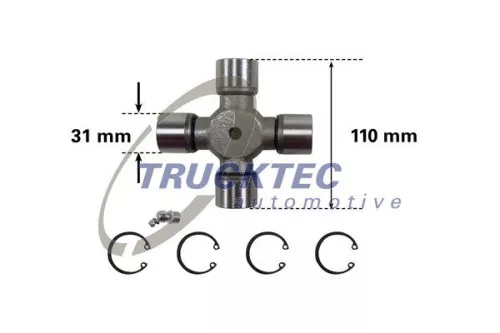 TRUCKTEC AUTOMOTIVE Joint, articulated shaft (01.34.038)