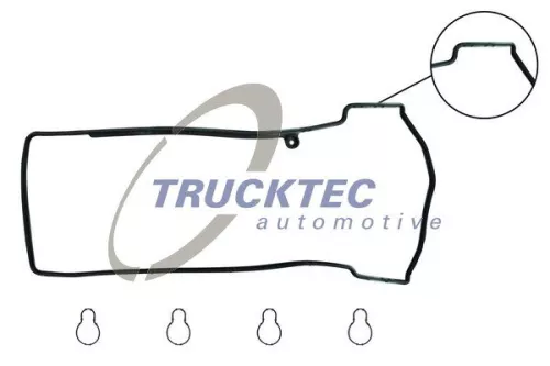 TRUCKTEC AUTOMOTIVE Gasket Set, cylinder head cover (02.10.119)