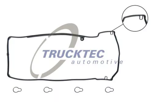 TRUCKTEC AUTOMOTIVE Gasket Set, cylinder head cover (02.10.121)