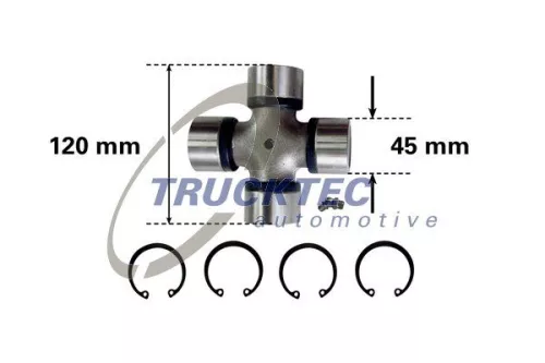 TRUCKTEC AUTOMOTIVE Joint, articulated shaft (01.34.012)