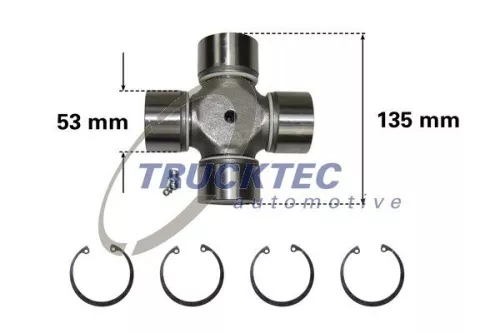 TRUCKTEC AUTOMOTIVE Joint, articulated shaft (01.34.013)