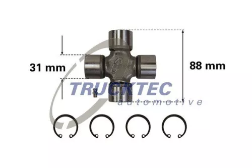TRUCKTEC AUTOMOTIVE Joint, articulated shaft (02.34.012)
