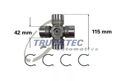 TRUCKTEC AUTOMOTIVE Joint, articulated shaft (02.34.013)