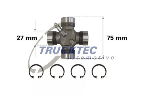 TRUCKTEC AUTOMOTIVE Joint, articulated shaft (02.34.041)