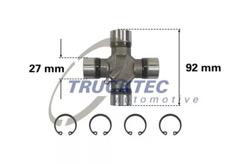 TRUCKTEC AUTOMOTIVE Joint, articulated shaft (02.34.043)