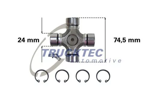 TRUCKTEC AUTOMOTIVE Joint, articulated shaft (02.34.053)