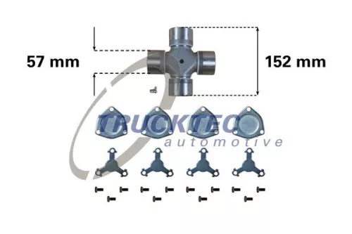 TRUCKTEC AUTOMOTIVE Joint, articulated shaft (03.34.001)
