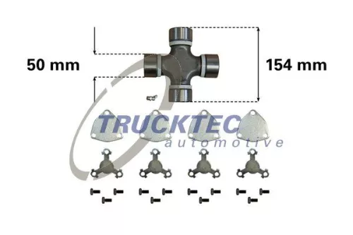 TRUCKTEC AUTOMOTIVE Joint, articulated shaft (03.34.005)