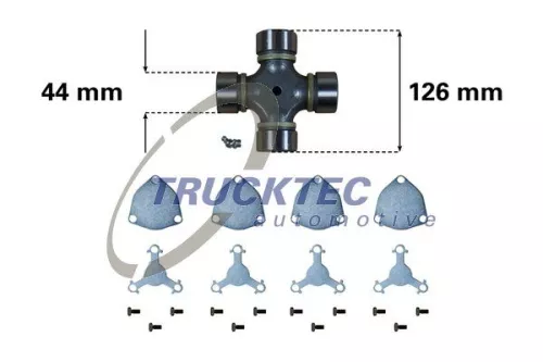 TRUCKTEC AUTOMOTIVE Joint, articulated shaft (03.34.007)
