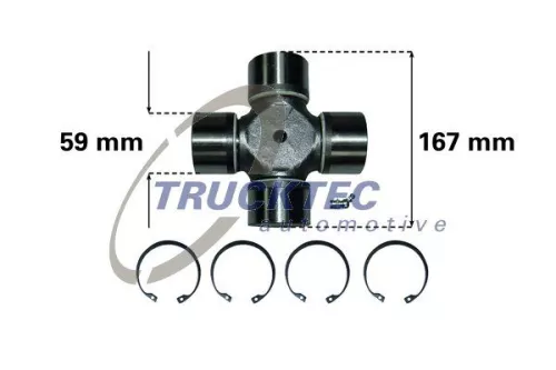 TRUCKTEC AUTOMOTIVE Joint, articulated shaft (03.34.012)